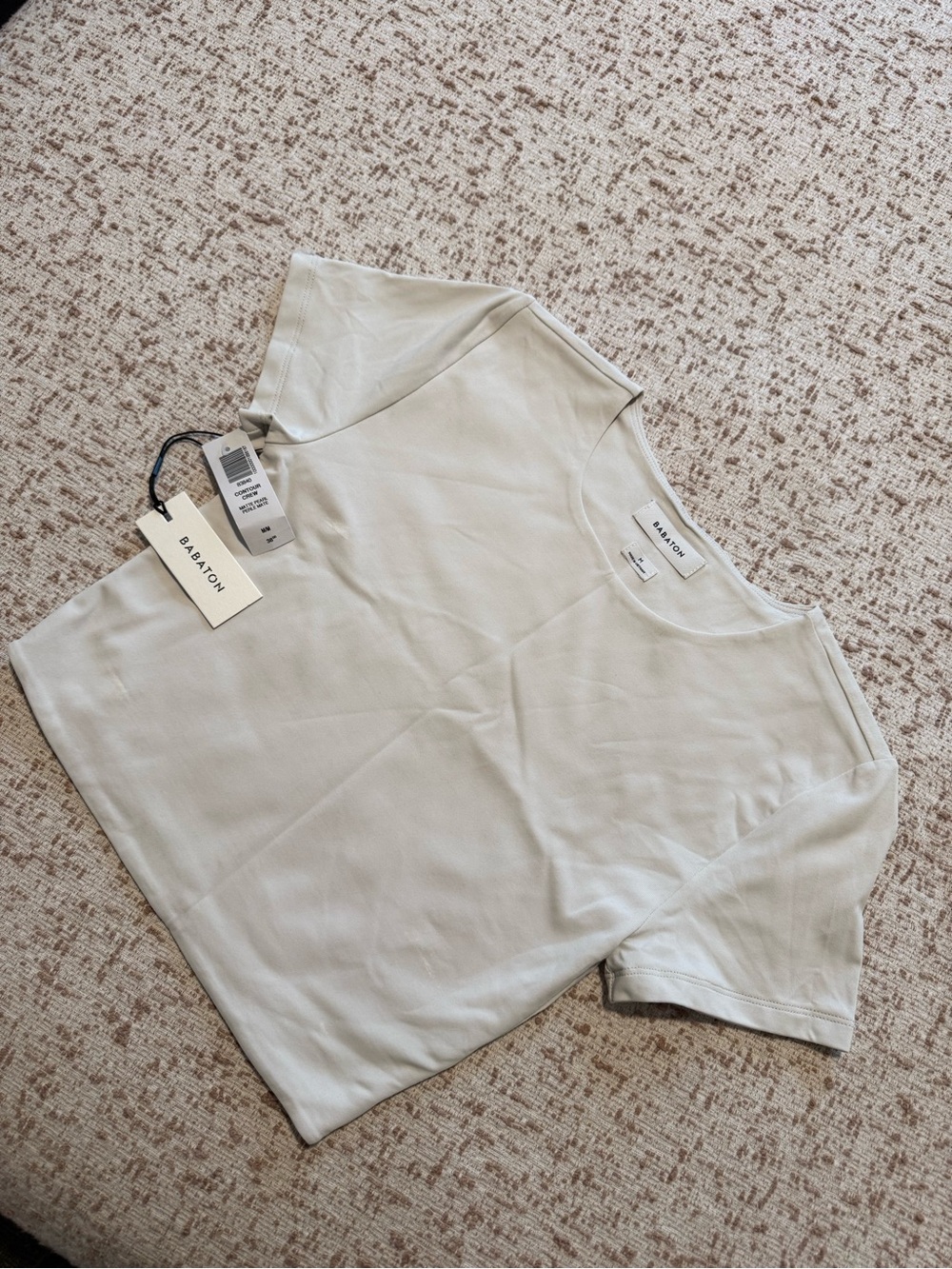 Babaton Contour Crew Matte Pearl Short Sleeve Tee